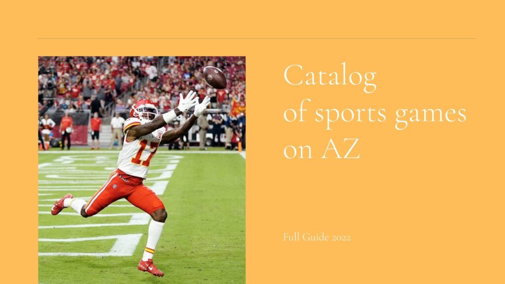 Catalog of sports games on AZ